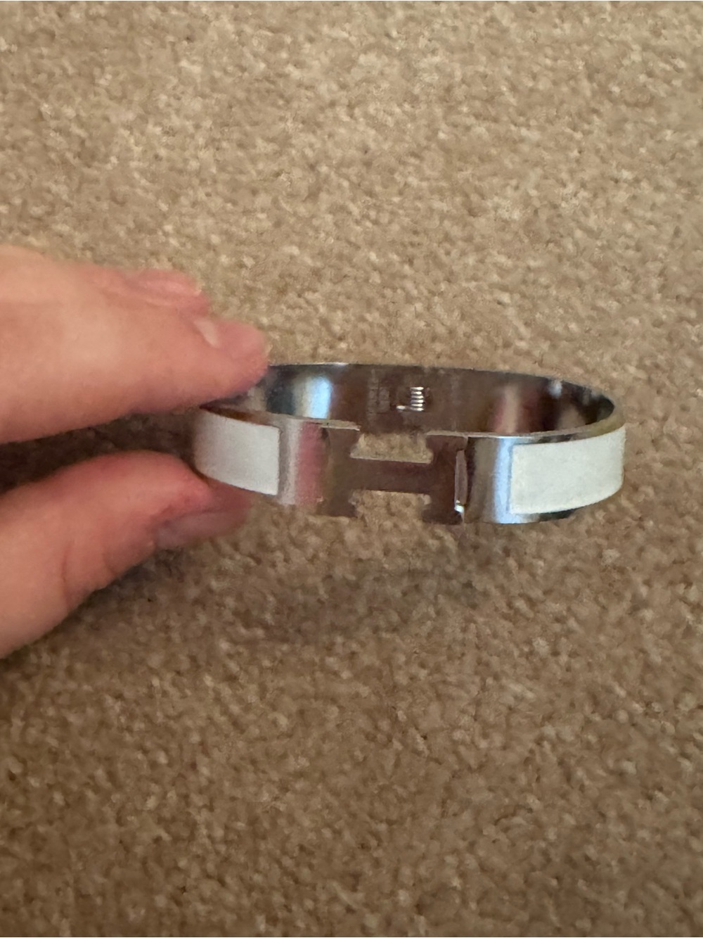 H bangle bracelet
